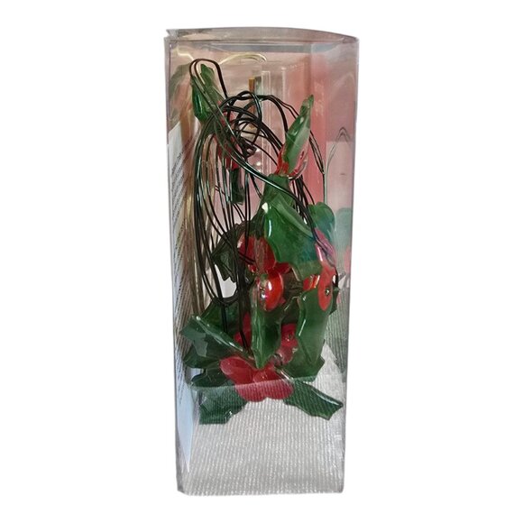 NEW Pier 1 Imports Glimmer Strings Flexible LED Lights Holly Berry 10 Lights 5" - Picture 5 of 7